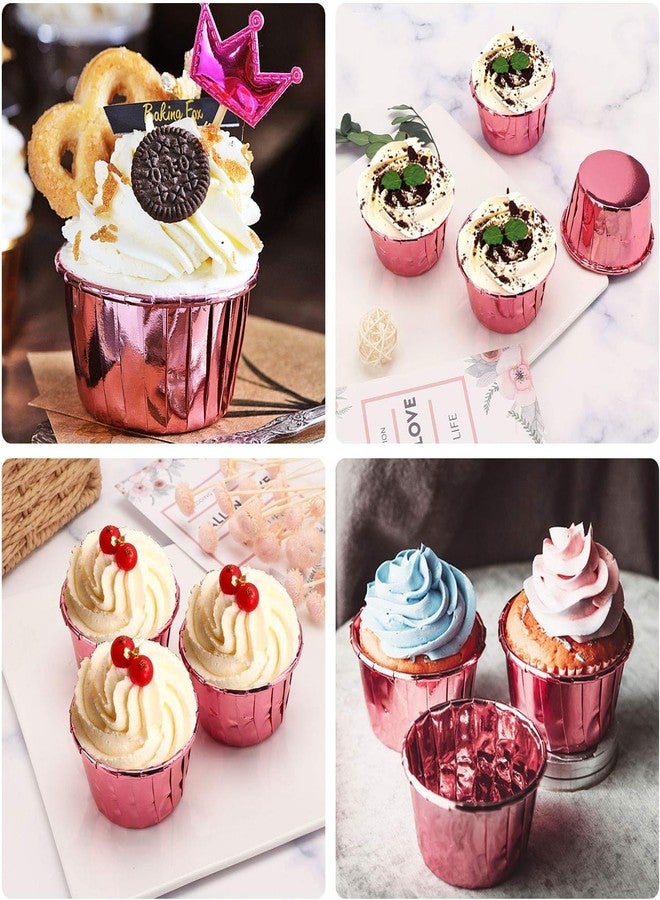 Jubilant 50 Pcs Cupcake Liners, Disposable Ramekin Muffin Baking Cups, Aluminum Cupcake Cups, Little Foil Baking Cups - Image 4
